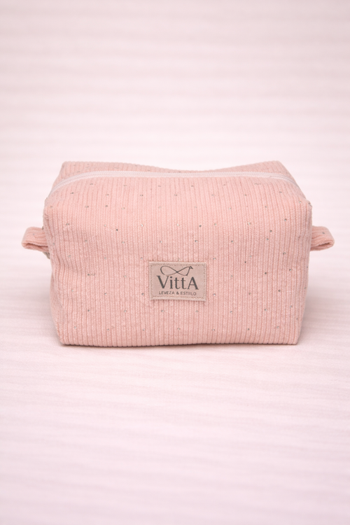 Necessaire canelada brilho