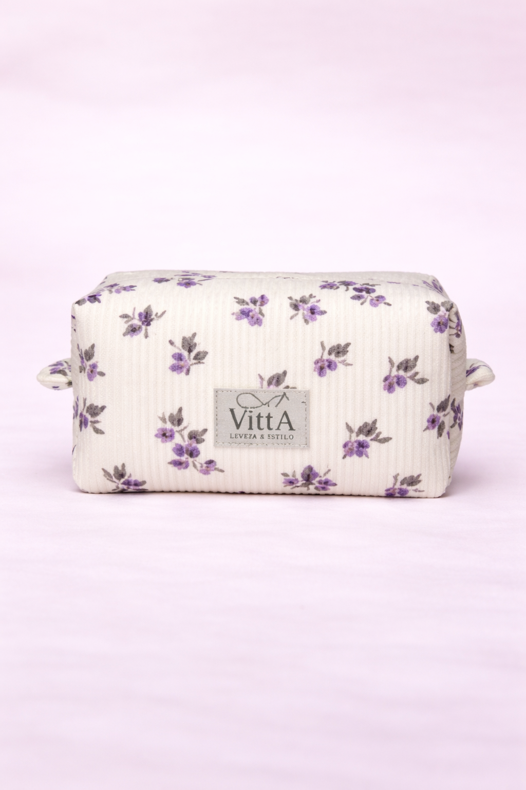 Necessaire canelada flores