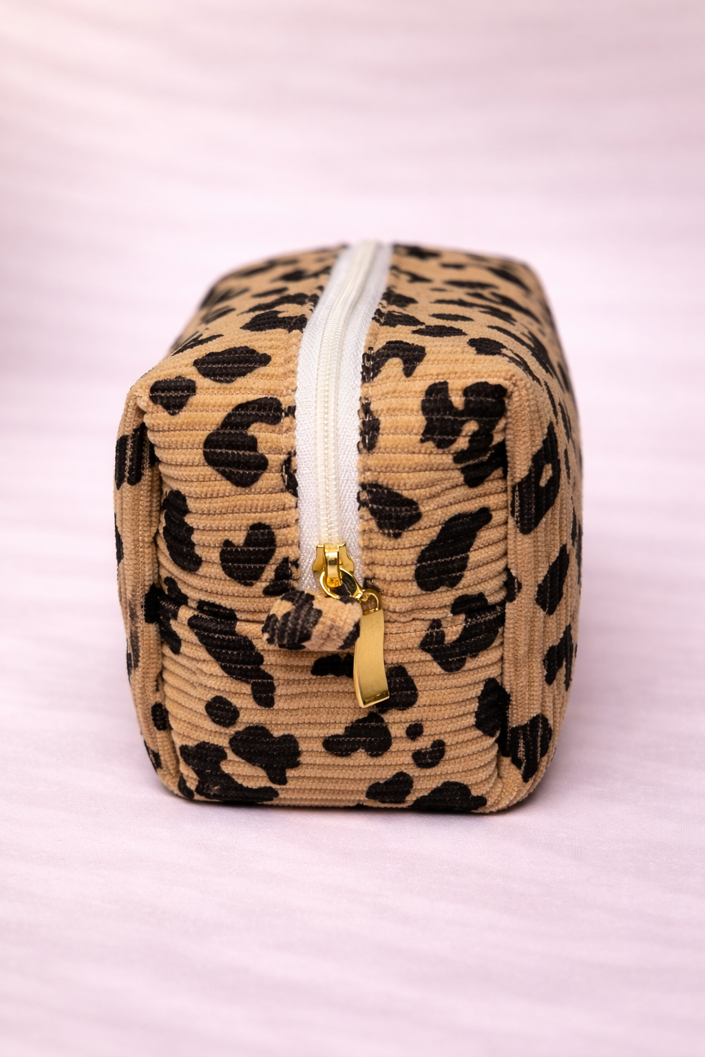 Necessaire canelada leopardo