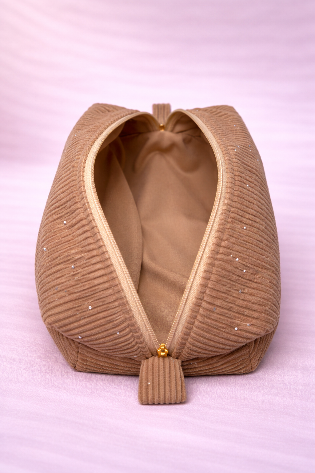 Necessaire canelada brilho